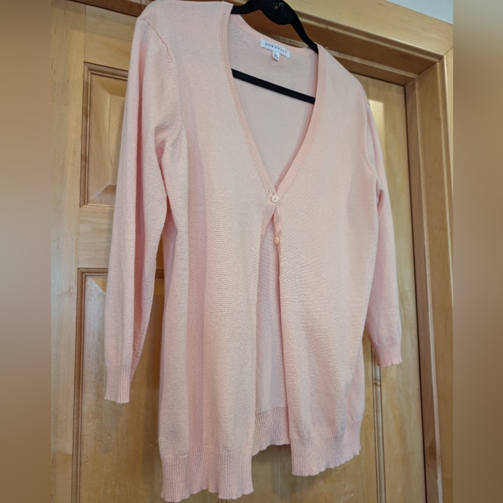 DownEast Soft Pink Cardigan